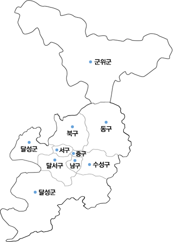 대구광역시지도