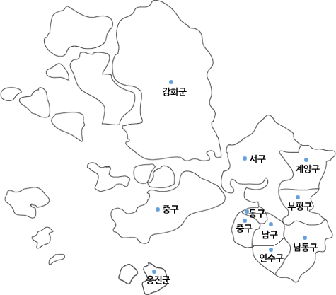 인천광역시지도